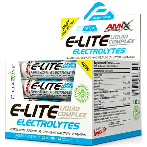 Amix performance e-lite electrolytes liquid 20x25 ml naranja – imagen 3