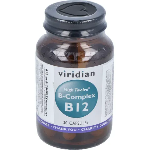 VIRIDIAN High Twelve B-complex B12 30 caps – imagen 3