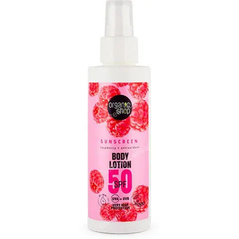 Organic Shop Raspberry Body Lotion SPF50 150ml – imagen 4