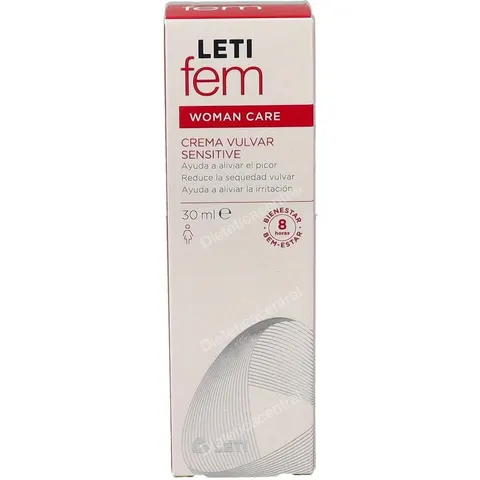 Leti letifem sensitive crema vulvar 30ml – imagen 2