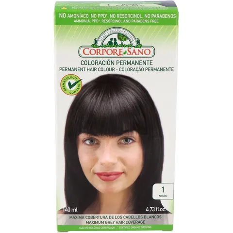 Corpore Sano Tinte 1 Negro 140ml – imagen 3