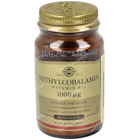 Solgar metilcobalamina (vit. b12 1000mcg.) 30comp.mastic. – imagen 3