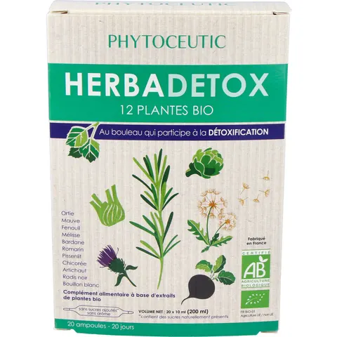 Phytoceutic HERBADETOX BIO 20 Ampollas – imagen 2