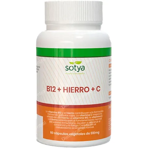 Sotya vit b12 + hierro + vit c 60cap. – imagen 2