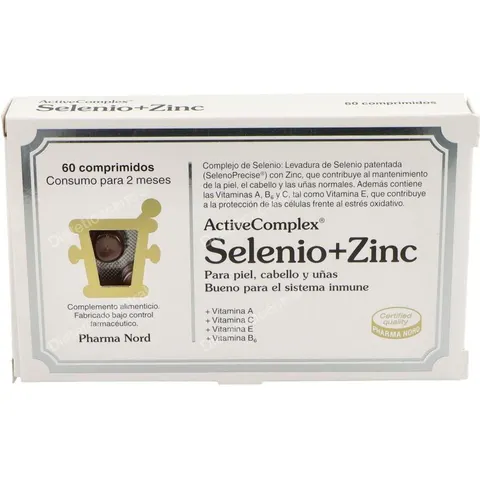 Pharma nord activecomplex selenio+zinc 60comp. – imagen 2