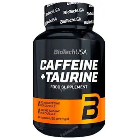 Biotechusa caffein + taurine - 60 capsulas – imagen 4