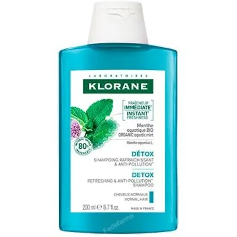 Klorane champu menta 200ml. bio – imagen 3
