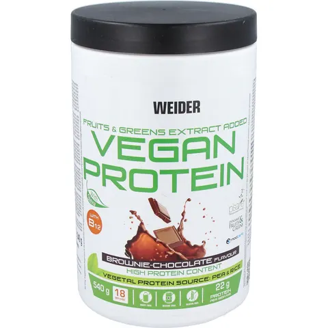 Weider vegan protein chocolate 540gr. – imagen 3