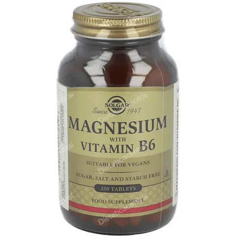 Solgar magnesio vitamina b6 250 comp – imagen 3
