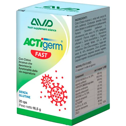 AVD Reform Actigerm Fast 20 Cápsulas – imagen 2
