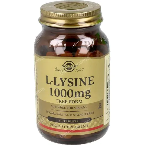 Solgar L-Lisina 1000 mg 50 Tabs – imagen 3
