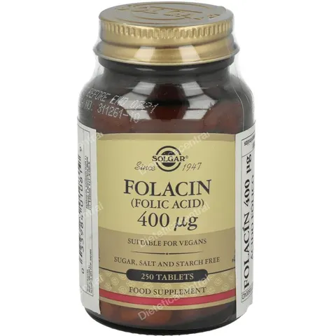 Solgar Folacín 400 mcg 250 Comprimidos – imagen 3