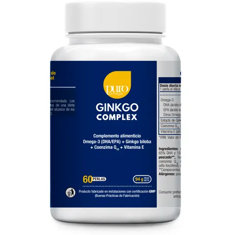 Puro Omega Ginkgo Complex 60 Perlas – imagen 3