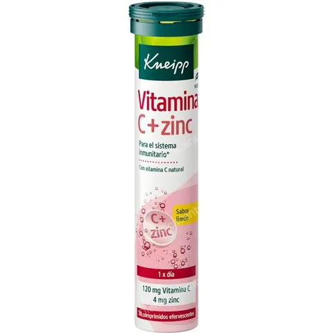 Kneipp vitamina c + zinc 20 comp eferv limon – imagen 2