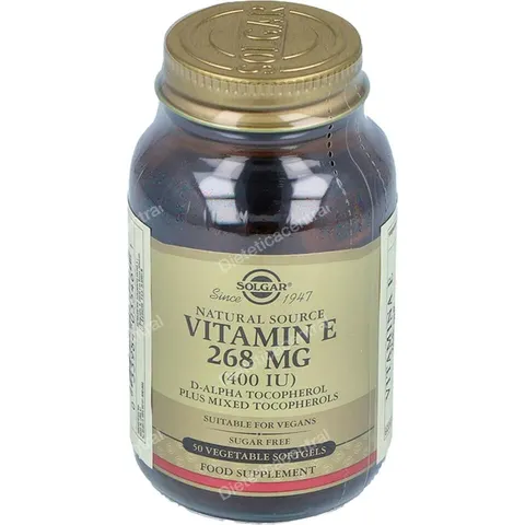 Solgar Vitamina E 400UI 50 Cápsulas Vegetales – imagen 3