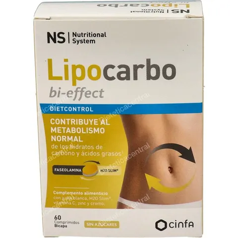 NS Nutritional System NS Lipocarbo Bi-Effect 60comp – imagen 3