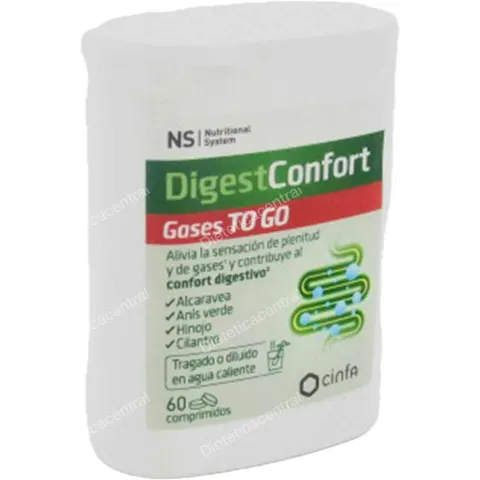 Ns Nutritional System Digestconfort Gases To Go 60 Comprimidos – imagen 2