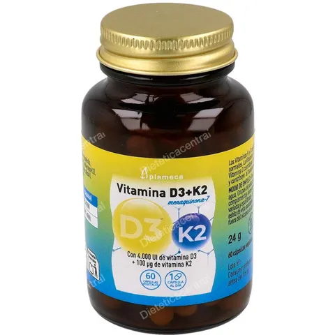 PLAMECA Vitamina D3+K2 60caps – imagen 2