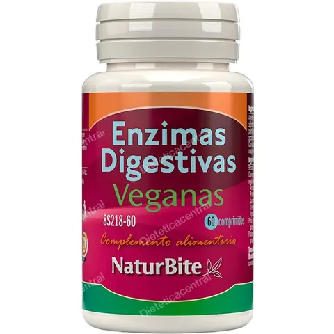 Naturbite enzimas digestivas veganas 60comp. – imagen 2