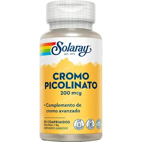 Solaray chromium picolinato 200mcg. 50comp. – imagen 2