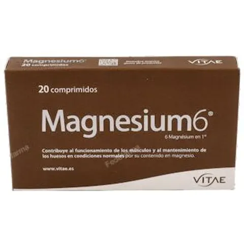 Vitae Magnesium6 20 Comprimidos – imagen 2