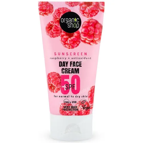 Organic Shop Raspberry Day Face Cream SPF50 50ml – imagen 2