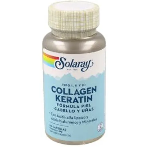 Solaray collagen keratin 60comp. – imagen 3