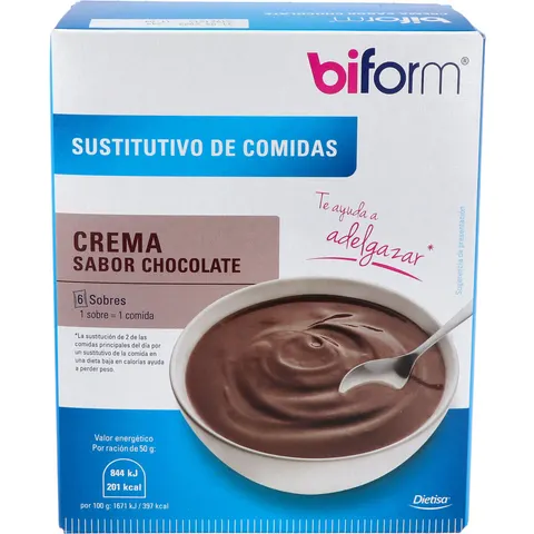 Biform Natillas Chocolate 6 Sobres – imagen 2