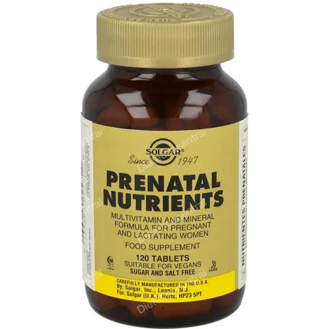 Solgar Prenatal Nutrients 120 Tabs – imagen 2