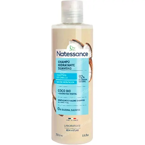 Natessance champu coco extra suave 250ml – imagen 2