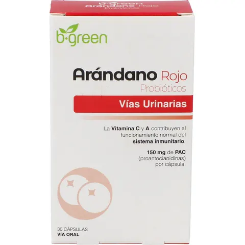 B-GREEN arándano rojo + probióticos 30cáps – imagen 2