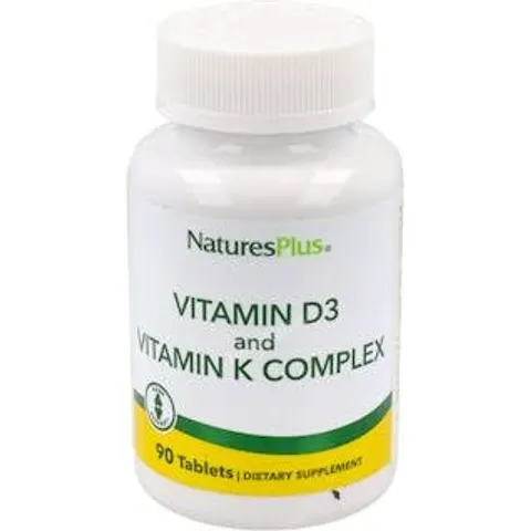 Natures plus vitamina d3 2500ui+vit k2 120mcg 90comp. – imagen 2