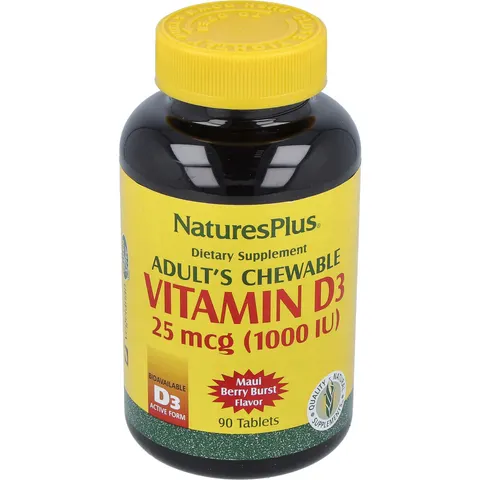 NaturesPlus Vitamina D3 1000 Iu 90 Comprimidos Masticables – imagen 2