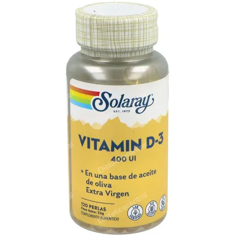 Solaray vit. d3 400ui 120perlas – imagen 3