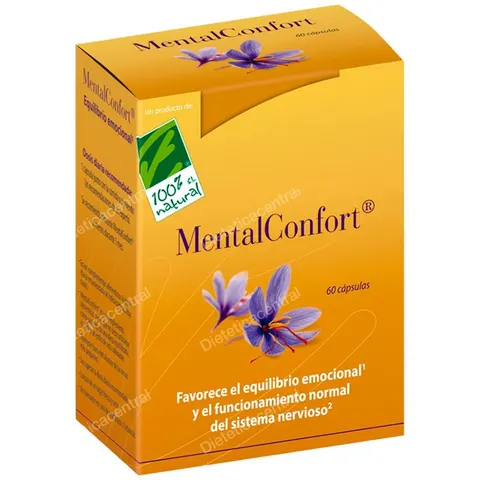 100% Natural MentalConfort 60 Cápsulas – imagen 2
