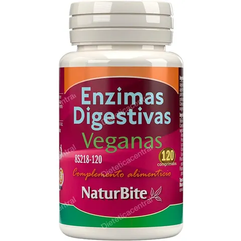 Naturbite enzimas digestivas veganas 120comp. – imagen 2