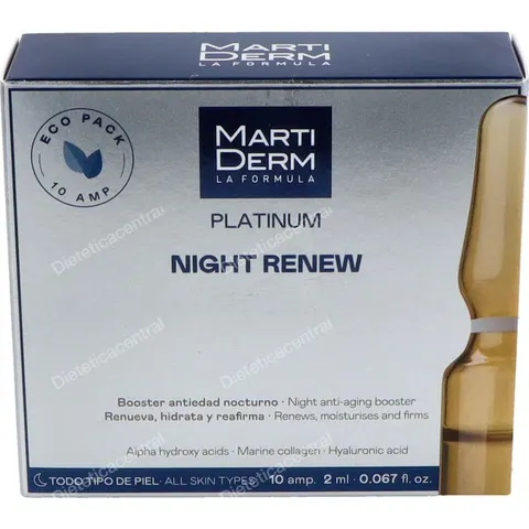 Martiderm platinum nigth renew 10 amp 2ml – imagen 2