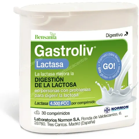 Normon Gastroliv Lactasa 30comp – imagen 3
