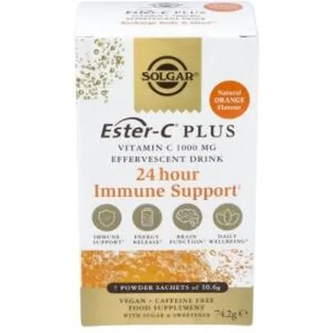 Solgar ester c efervescente vit c 1000mg. 7sbrs. – imagen 2