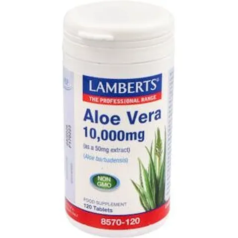 Lamberts Aloe Vera 10000mg 120comp – imagen 2