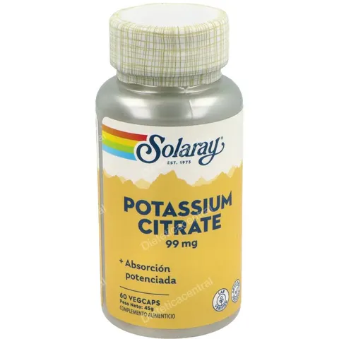 Solaray potasio citrato 99mg. 60cap. – imagen 2