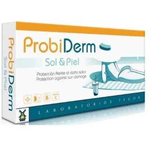Laboratorios Tegor Probiderm Sol y Piel 40 Cápsulas – imagen 2