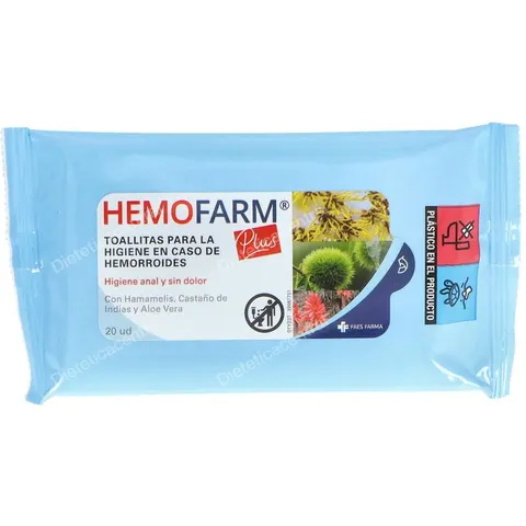 Hemofarm toallitas plus sob 20 u – imagen 2