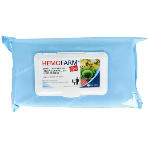 Hemofarm toallitas plus sob 60 u – imagen 2