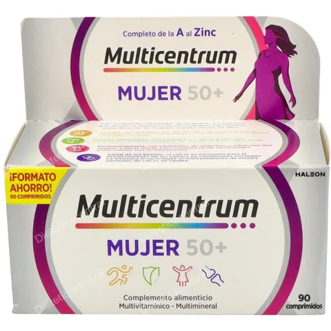 Multicentrum Mujer 50+ Vitaminas 90 comprimidos – imagen 3