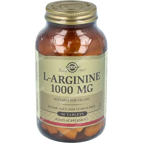 Solgar L-ARGININE 1000mg 90 Tabs – imagen 2