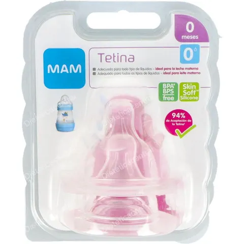 MAM Tetina 0 Flujo Extra Lento 0m 2 uds – imagen 2