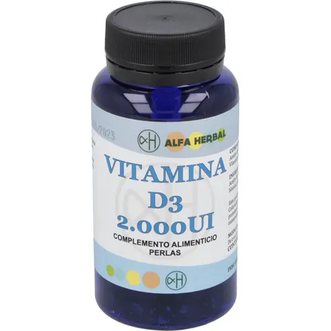 Alfa herbal vitamina d3 2000ui 100perlas – imagen 2