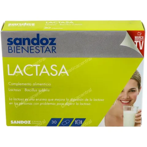 SANDOZ BIENESTAR Lactasa 30caps – imagen 3