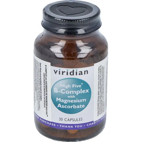 Viridian High Five B-Complex con Ascorbato de Magnesio 30 Cápsulas – imagen 3